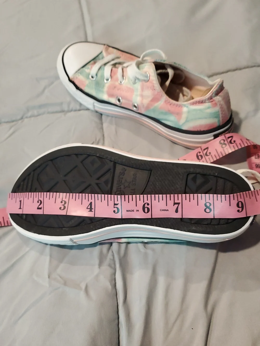 Converse Kids Low Top Tie-Dye Watermelon Juniors Size 2
